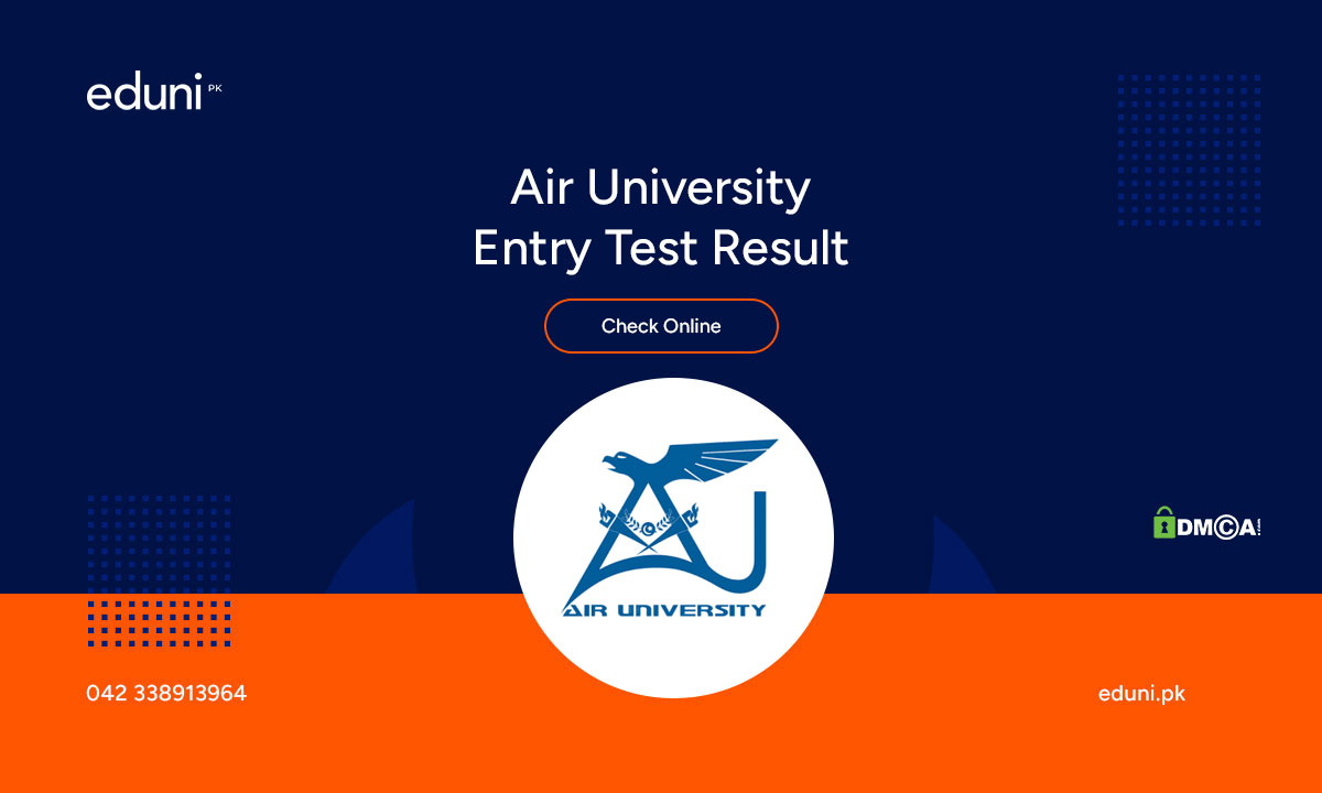 Air University Entry Test Result 2024 Merit List Online Link