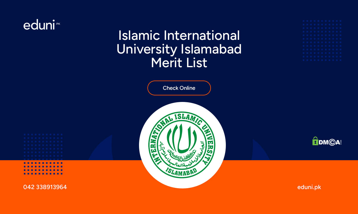 IIUI Entry Test Result & Merit List 2024 Download PDF