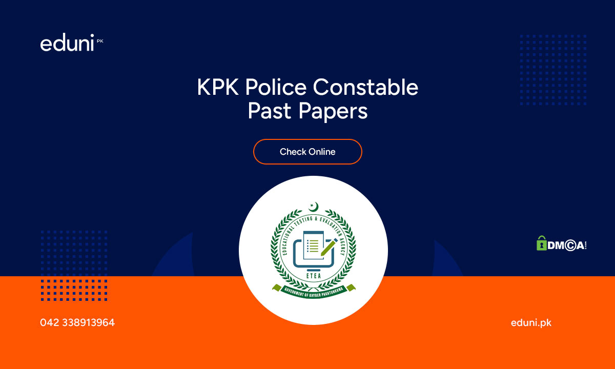 KPK Police Constable Past Papers PDF 2024