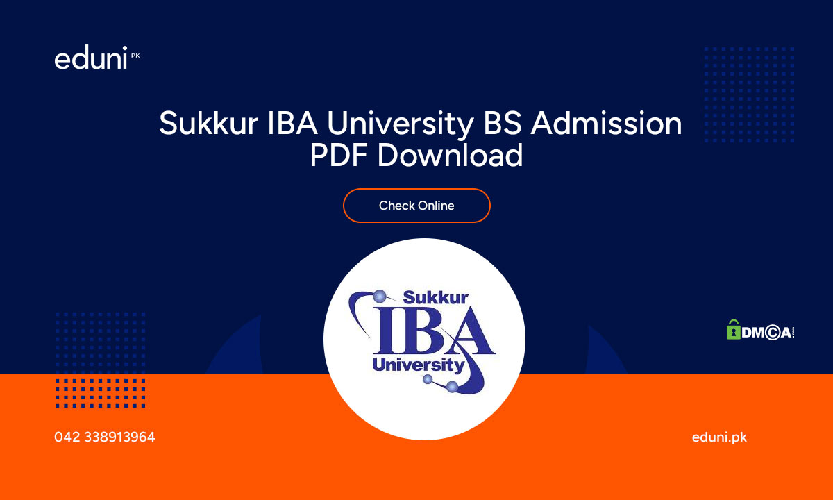  Sukkur IBA University BS Admission