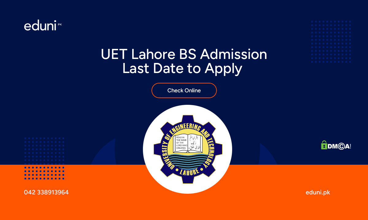 UET Lahore BS Admission